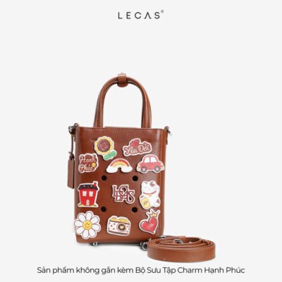 Happiness Charm Leather Bag (Natural Milled Cow Leather, Detachable Straps)