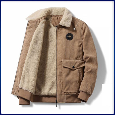 Corduroy Sherpa-Lined Jacket