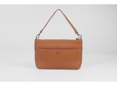 Crossbody Bag (Natural Milled Leather, Brown, GV75-20)