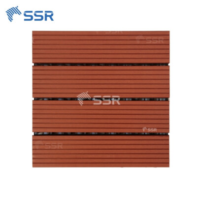Composite Decking Tiles 4-Slat (WPC Surface, Outdoor Use)