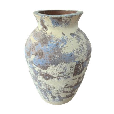 Geometric Glazed Ceramic Outdoor Planter