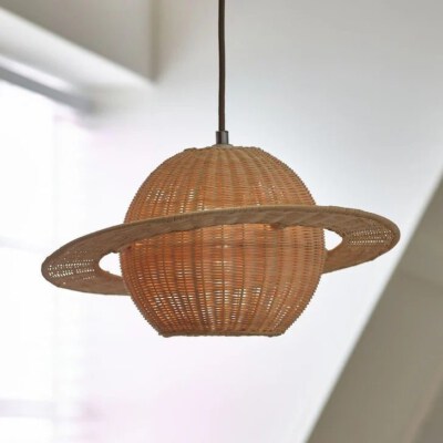 Rattan Pendant Lampshade (Handwoven Rattan)