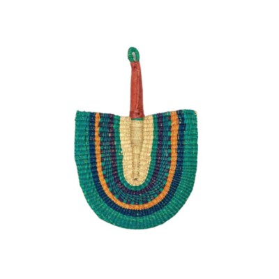 Handwoven Seagrass Raffia Fan (Natural Color, Rustic, OEM Accept)