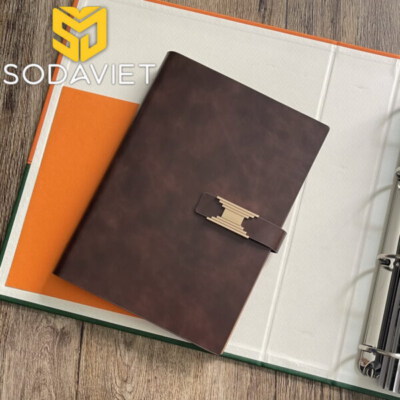 Ring Binder Thermo PU Notebook (SV-08-2023, 6-Ring, Refillable, 17 x 23 cm)