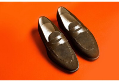 Dark Chocolate Loafer Shoes (Handmade, Goodyear Welted, Leather Sole)