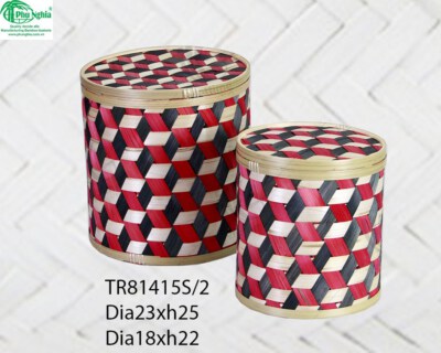 Box And Trunk (Handwoven Bamboo, Rattan, Seagrass, Water Hyacinth, Custom Size/Color, TR81414)