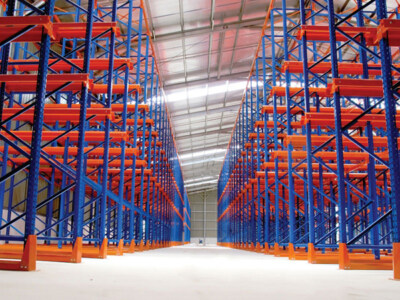 Drive-In Pallet Racking System (Heavy Duty, Powder-Coated Steel)