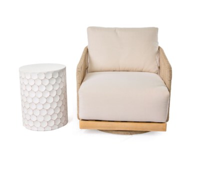 Aluminum Swivel Chaise Garden Chair (Manual Recline, Foldable, Custom Size, Easy To Clean)