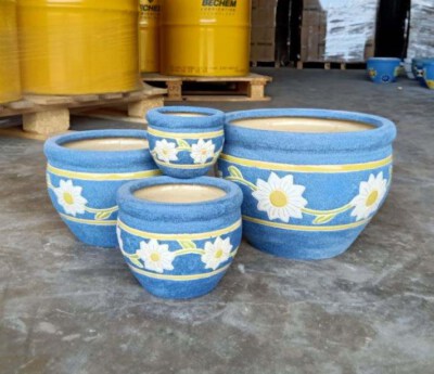 Small Classic Glazed Ceramic Plant Pot