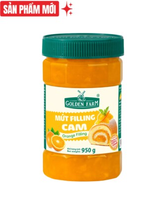 Orange Jam Filling (Orange 23%, Pulp-Rich, Bakery Filling & Dessert Topping)