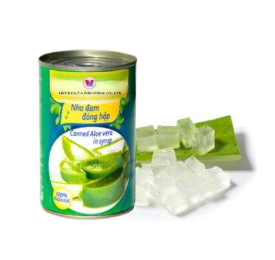 Canned Aloe Vera Jelly (80% Purity, Brix 2%, Custom Packing)