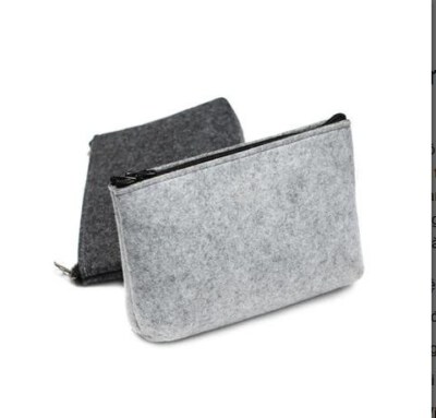 Personal Storage Pouch (Recycled Needle-Punched Fabric, 80% Polyester / 20% Nylon, 250–350gsm, 1.8–2.5mm, Assorted Colors)