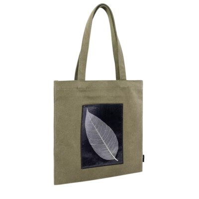 Pineapple Leaf Fiber Tote Bag (Nylon Lining, Zipper Closure, Vintage Style)