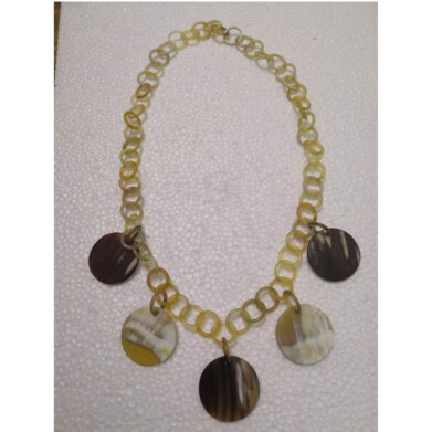 Women’s Handmade Natural Horn Boho Necklace