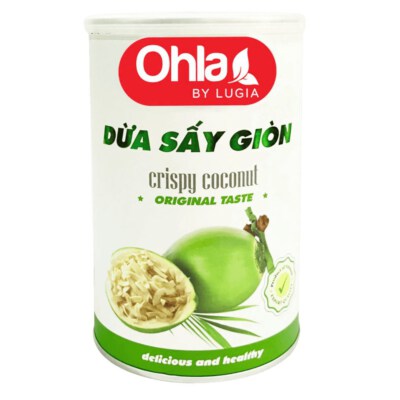 Crispy Dried Coconut Chips (100% Coconut, Oil-Free, Made In Vietnam)