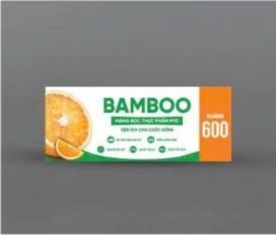 Bamboo 600 Food Cling Film (PVC, 30cm x 180m, Long Roll, Carton Packed)