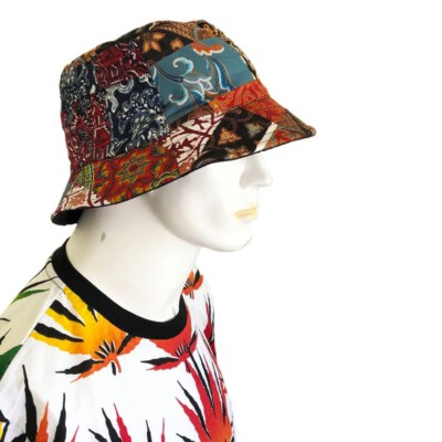 Reversible Foldable Bucket Hat (Cotton, Double-Sided, Adjustable, Multi-Patch, OEM/ODM)
