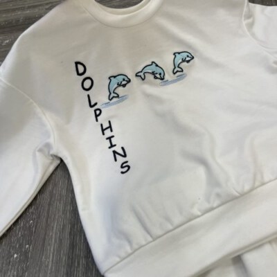 Dolphins Fleece Sweat Suit Set (Sweatshirt & Jogger Pants)