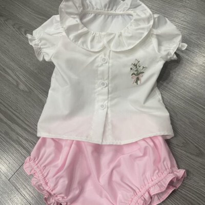 Baby Girl Bloomer Set (Top & Bloomers)