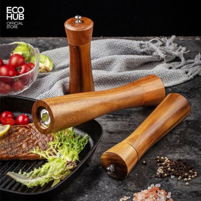 Wooden Pepper Grinder (Handheld, 3 Size Options, Made In Vietnam)