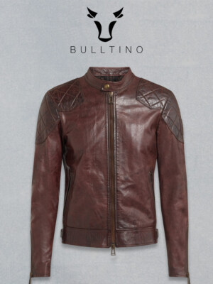 Genuine Leather Jacket DDV01N (100% Goat Leather, YKK Zipper, Silk Lining)