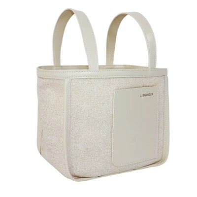 Eco-Friendly Canvas Tote Bag (Removable Crossbody Strap, 1–1.9L Capacity)