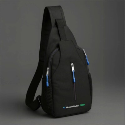 Corporate Crossbody Bag (D900 PVC-Coated Fabric, Custom Logo, 33×16×8cm)