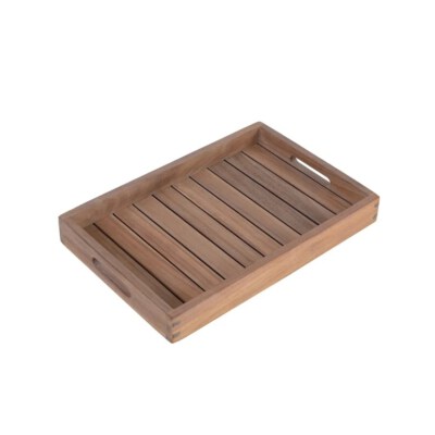 Rustic Wooden Serving Tray (Compact Size, Multipurpose Use)