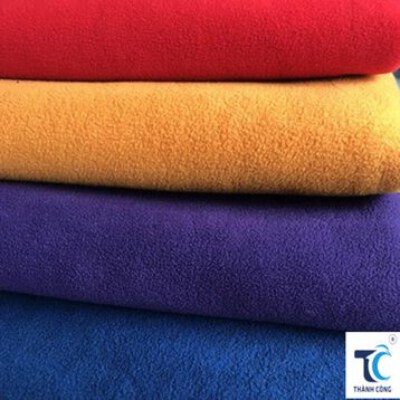 Double-Sided Brushed Polyester Fleece with One-Side Anti-Pilling Finish
