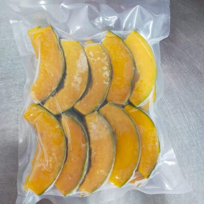 IQF Frozen Delica Pumpkin Horseshoe Slices