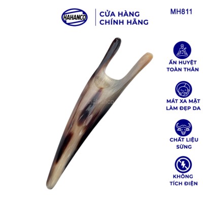 Nose And Eye Acupressure Massage Tool (African Cow Horn Tip, Handmade, MH811)