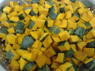 IQF Frozen Delica Pumpkin Random Cuts