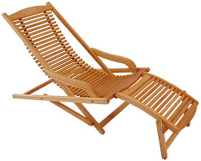 Outdoor Recliner Chair (Acacia/Eucalyptus/Teak, 1 Pc/Carton)