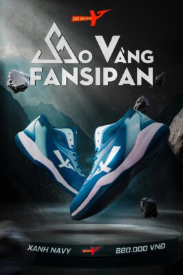 Fansipan Volleyball Shoes (Mid-Cut Support, Phylon Midsole, TPU Anti-Torsion Shank)