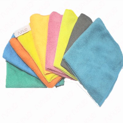 Multi-Purpose Microfiber Cleaning Cloth (240 GSM, 30 X 30 Cm, Gray/Yellow)
