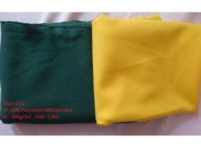 Double Face Stretch Knit Fabric (92% Polyester / 8% Spandex)