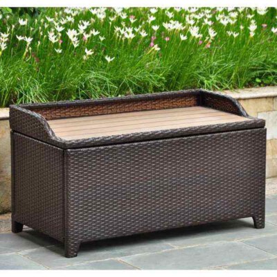 Woven Rattan Storage Trunk For Indoor & Outdoor Use (Eco-Friendly, Durable, Reusable)