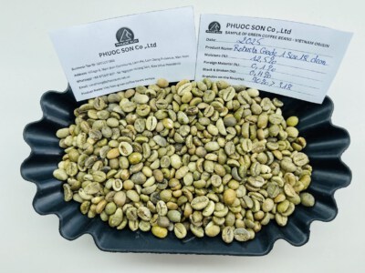 Grade 1 Clean Robusta Green Coffee Beans R18