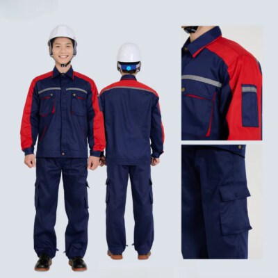 Professional Workwear Uniform Set With Multi Pockets (Kaki 65 Fabric, Anti-Shrink, Breathable)