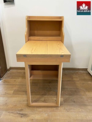 GTBA17 Folding Dining Table (Pine Wood, Rattan Accents, Made To Order)