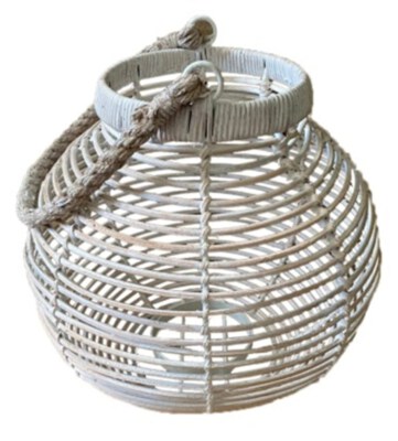 Rattan Lantern Basket (Custom Color, D38xH40)