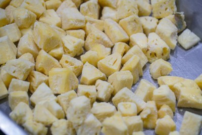 Frozen Pineapple Fan Cut