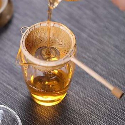 Eco-Friendly Handwoven Bamboo Tea Strainer
