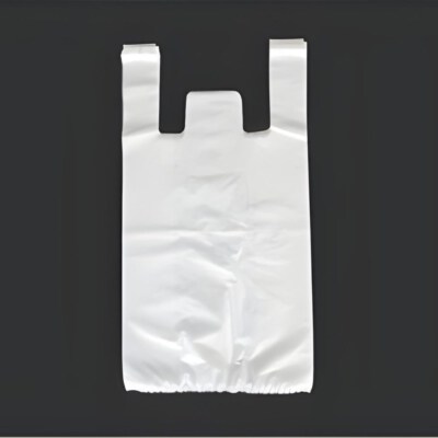 T-Shirt Shopping Bag (Compostable/HDPE/LDPE/MDPE/Recycled Options, Custom Sizes, 1–4 Color Printing)