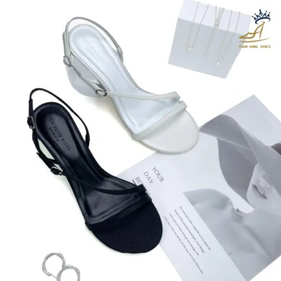 Strappy Stiletto Sandals (Pointed Toe, 5 Cm Heel, PU Leather)