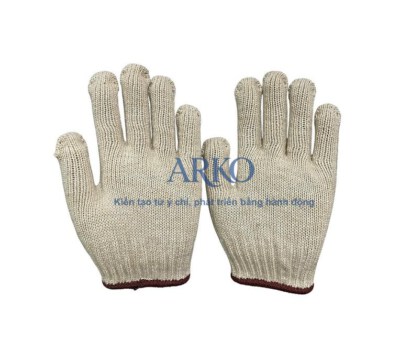 100% Cotton Work Safety Gloves (62.5g, Freesize, Approx. 22.5cm Length)