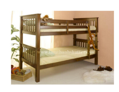 Shanghai Bunk Bed (Pine Wood, As Per Sample Color, 3-Year Warranty)