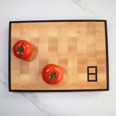 Number “8” Maple Cutting Board (Walnut Logo Inlay, Premium Board, T008MWK8)