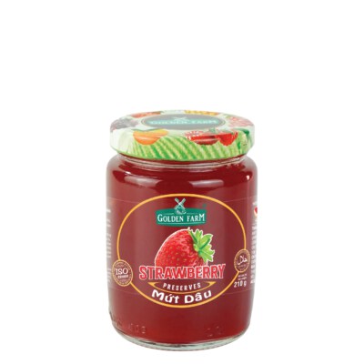 Strawberry Jam (50% Strawberry, Sweet–Tart, Sachet & Bulk Packs)