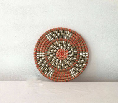 VGA SP29 Mini Seagrass Round Wall Basket